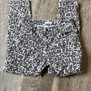 Loft size 6 leopard jeans